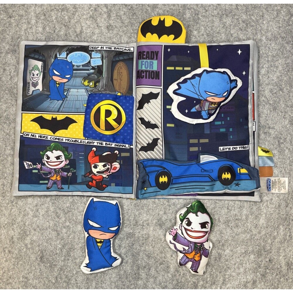 Batman Brave Little Heroes “My First DC Comic” Soft Crinkle Baby Book COMPLETE